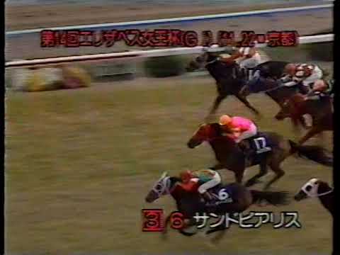 エリザベス女王杯 1989 11 12 サンドピアリス (濱野圭司アナの実況 3コーナーから)