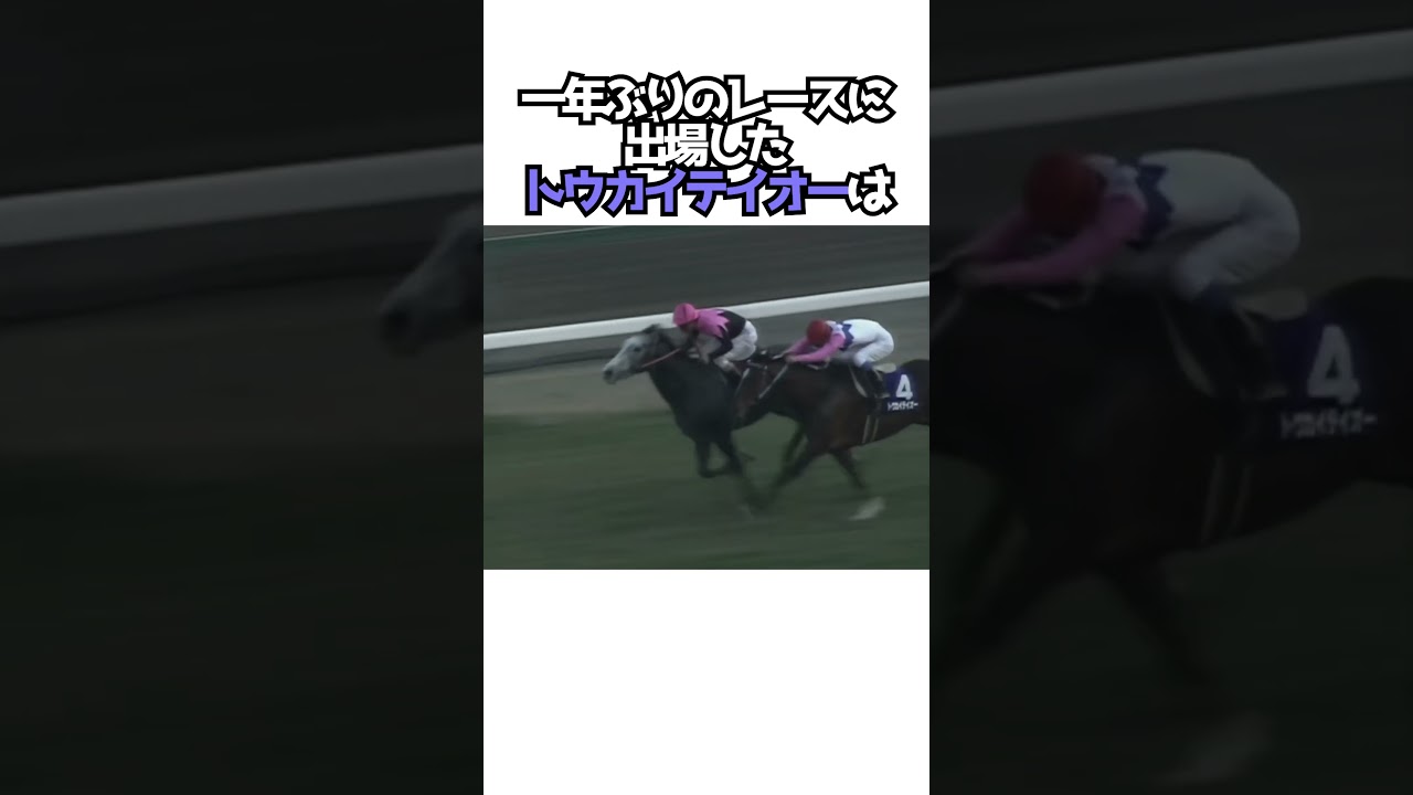一年ぶりにレースに出走したトウカイテイオー【トウカイテイオー】【競馬】 #競馬 #有馬記念   #g1