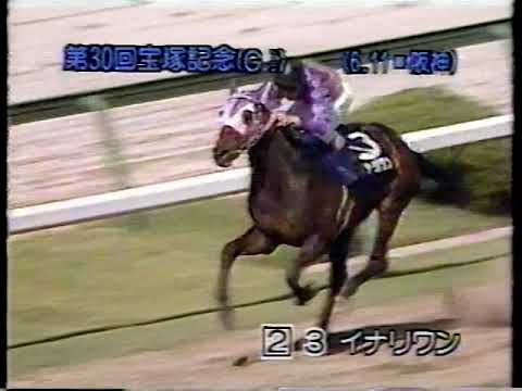 宝塚記念 1989 06 11 イナリワン (濱野圭司アナの実況 3コーナーから)