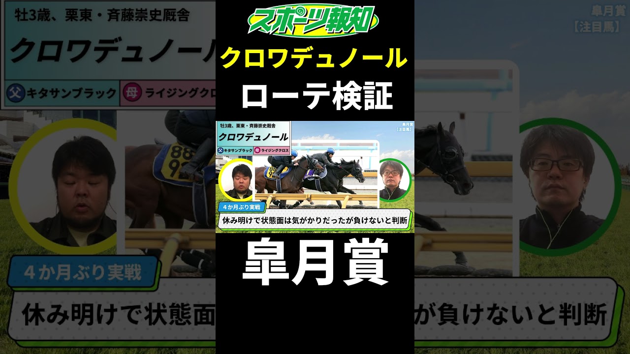【皐月賞2025】クロワデュノールで間違いない？ローテを過去データから検証