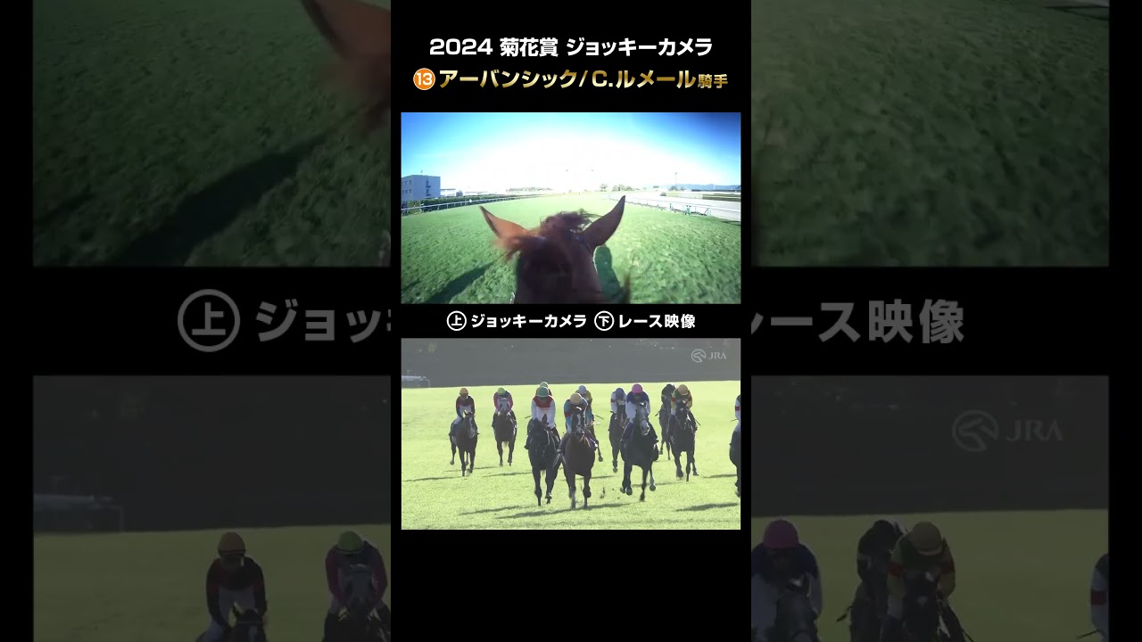 【ジョッキーカメラ×レース映像】2024年 菊花賞 アーバンシック C.ルメール騎手 #shorts ｜JRA公式