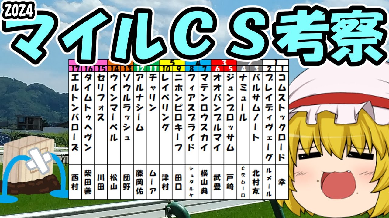 ゆっくり2024マイルチャンピオンシップ考察⚰️