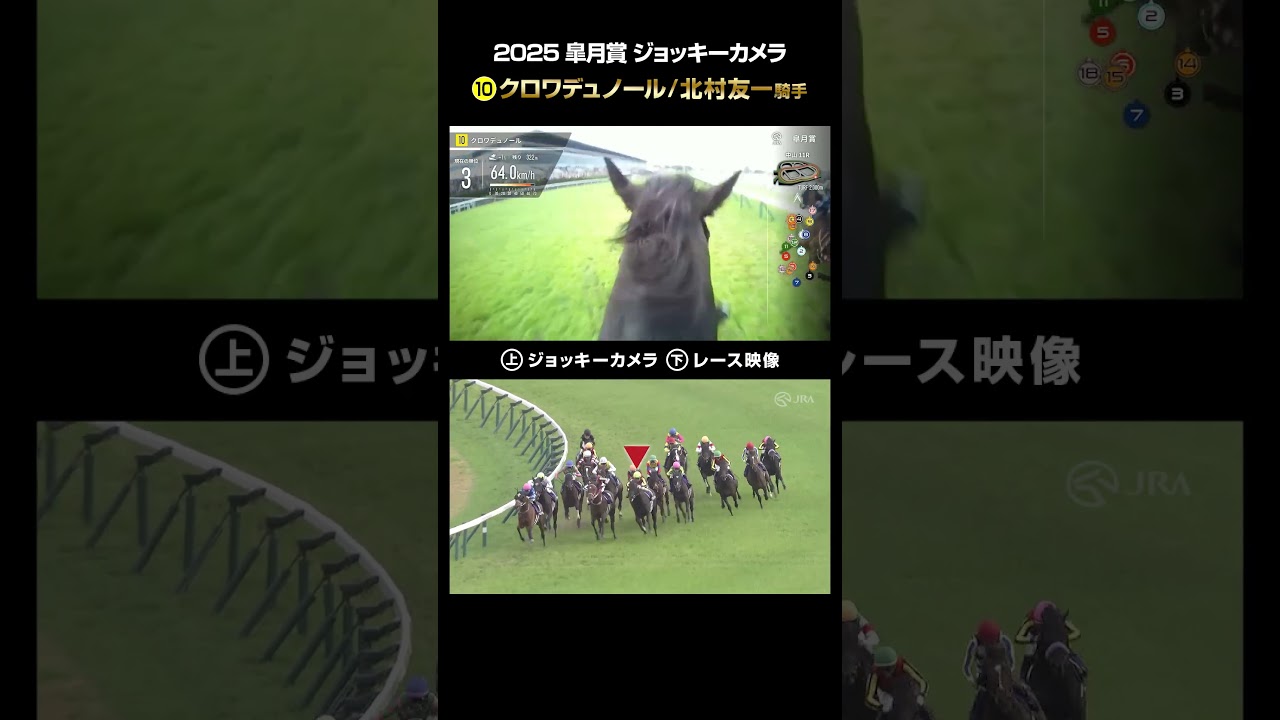 【ジョッキーカメラ×レース映像】2025年皐月賞 クロワデュノール 北村友一騎手 #shorts ｜JRA公式