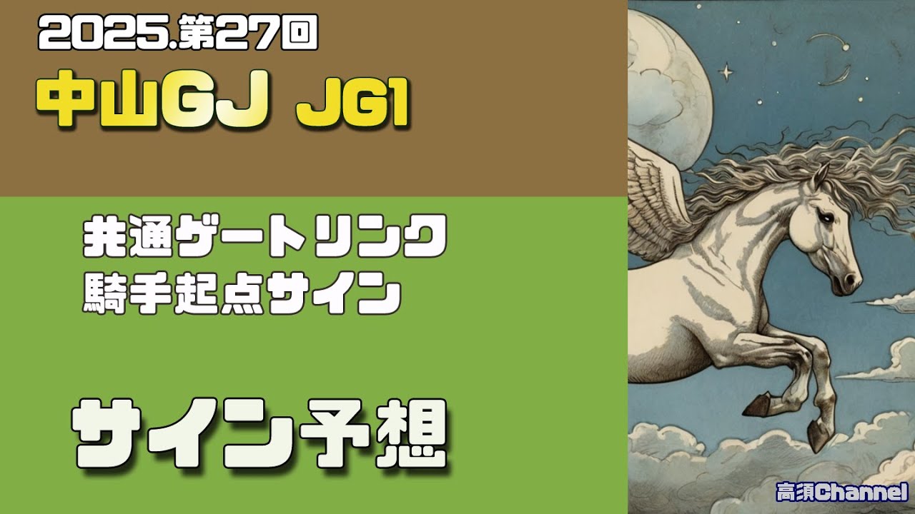 2025 中山GJのサイン予想 903