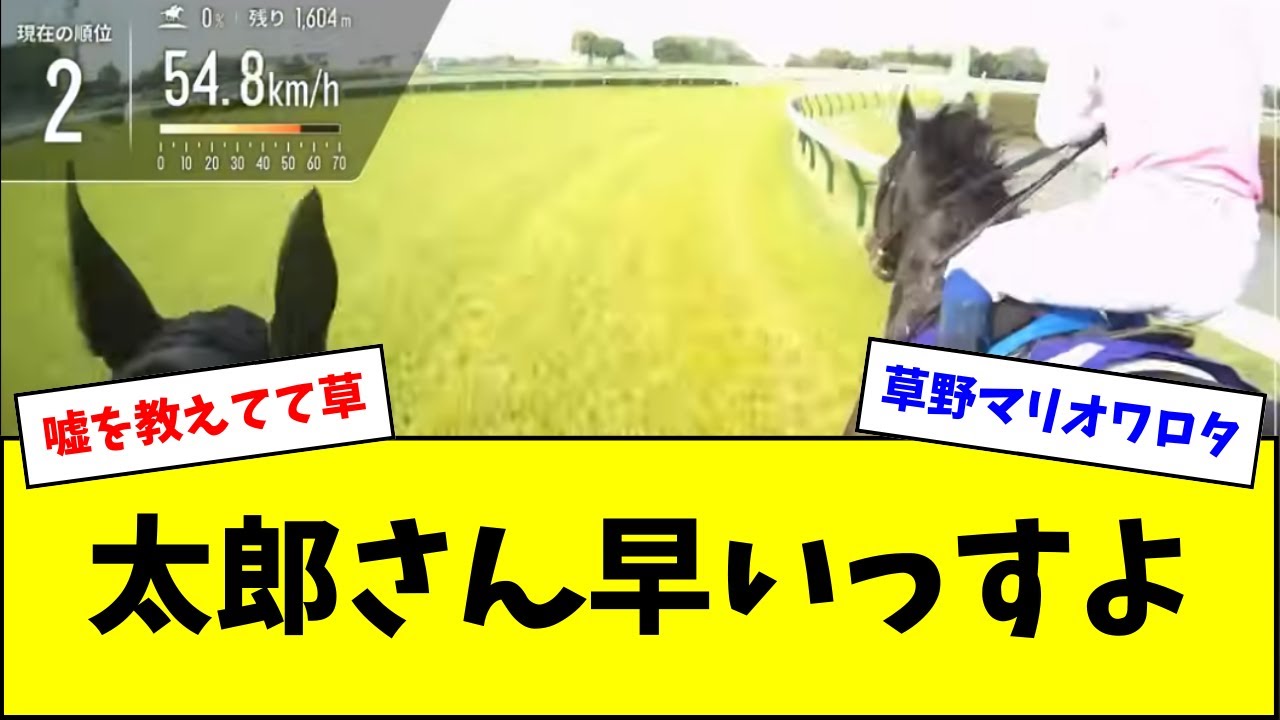 草野太郎ジョッキーカメラの森「そこから行ったら早いっすよw」