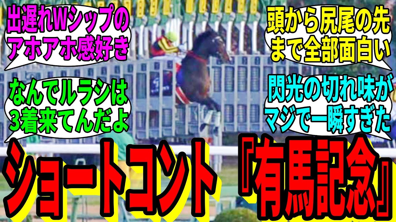 【競馬の反応集】「まだまだ味がするこの有馬記念」に対する視聴者の反応集