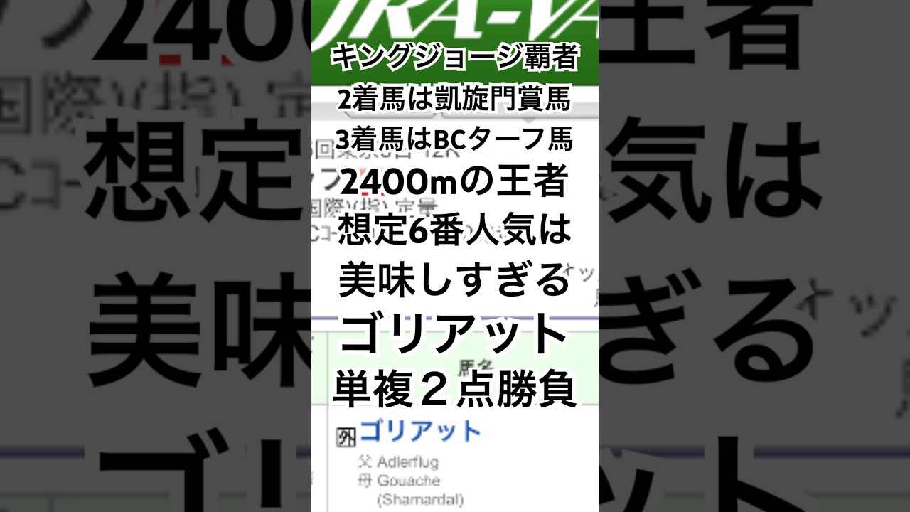 ジャパンカップ 2024 予想 #メチャクチャ良く当たると穴党に人気の競馬予想家 #競馬
