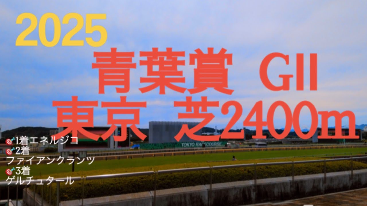 【青葉賞  2025】🎯注目馬3頭馬券内‼️東京開幕週最初の重賞は日本ダービーへの権利を賭けたダービートライアル‼︎末脚勝負なら負けない‼︎2戦2勝エネルジコ参戦‼︎