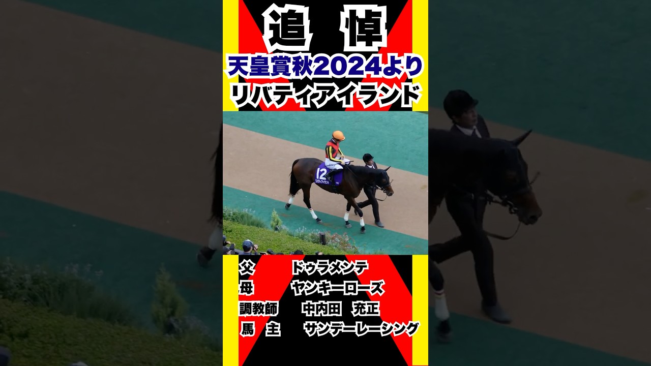 【追悼】リバティアイランド　天皇賞秋2024より