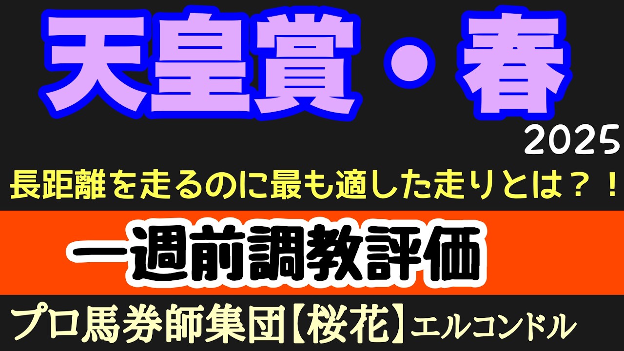 エルコンドル氏の天皇賞春2025一週前調教評価！！中距離やマイルと違いステイヤーの走りに最も求められるものとは？！そんな走りができている馬はいるのか！