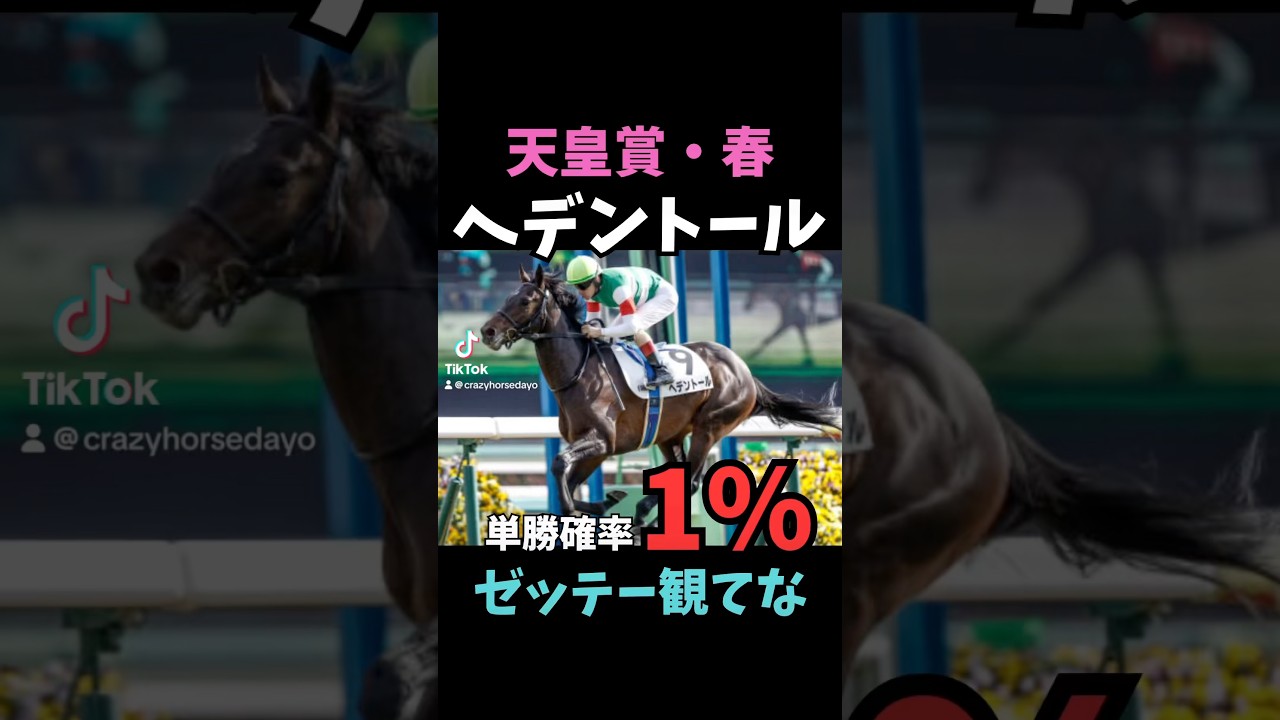 【天皇賞春2025】へデントール解説