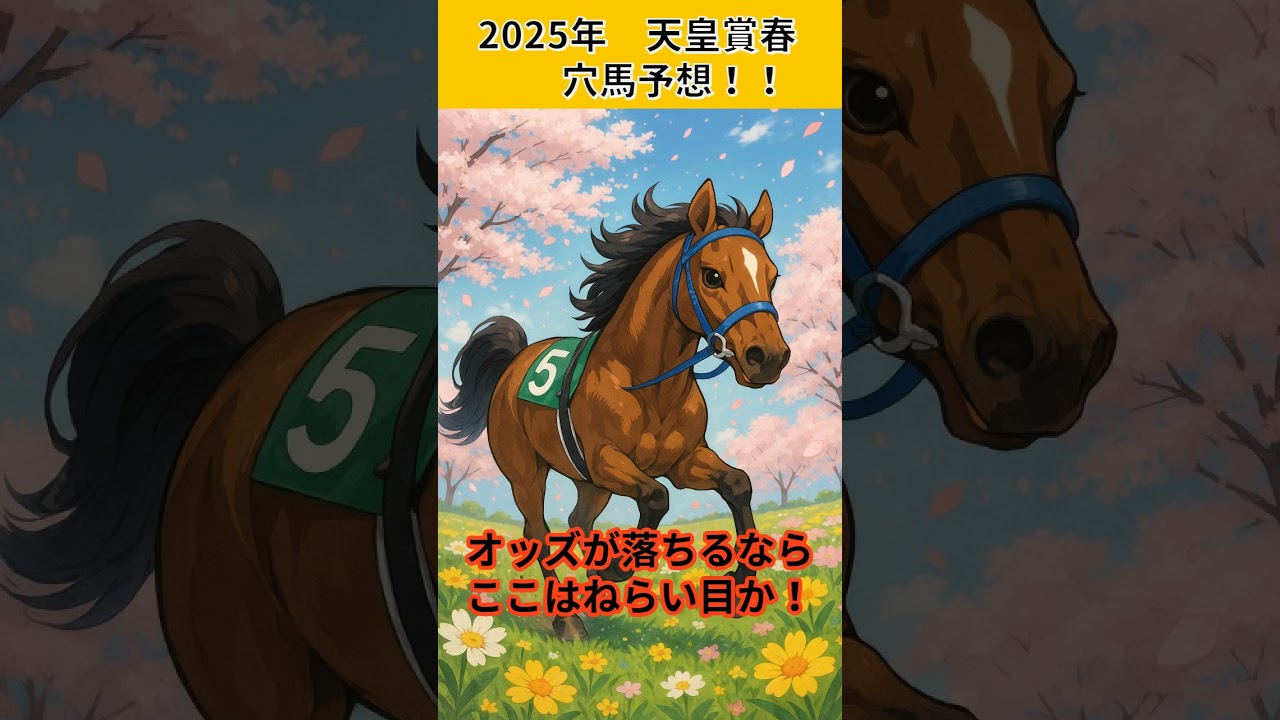 2025年天皇賞春 穴馬予想#予想#天皇賞春#競馬#shorts VOICEVOX:ずんだもん