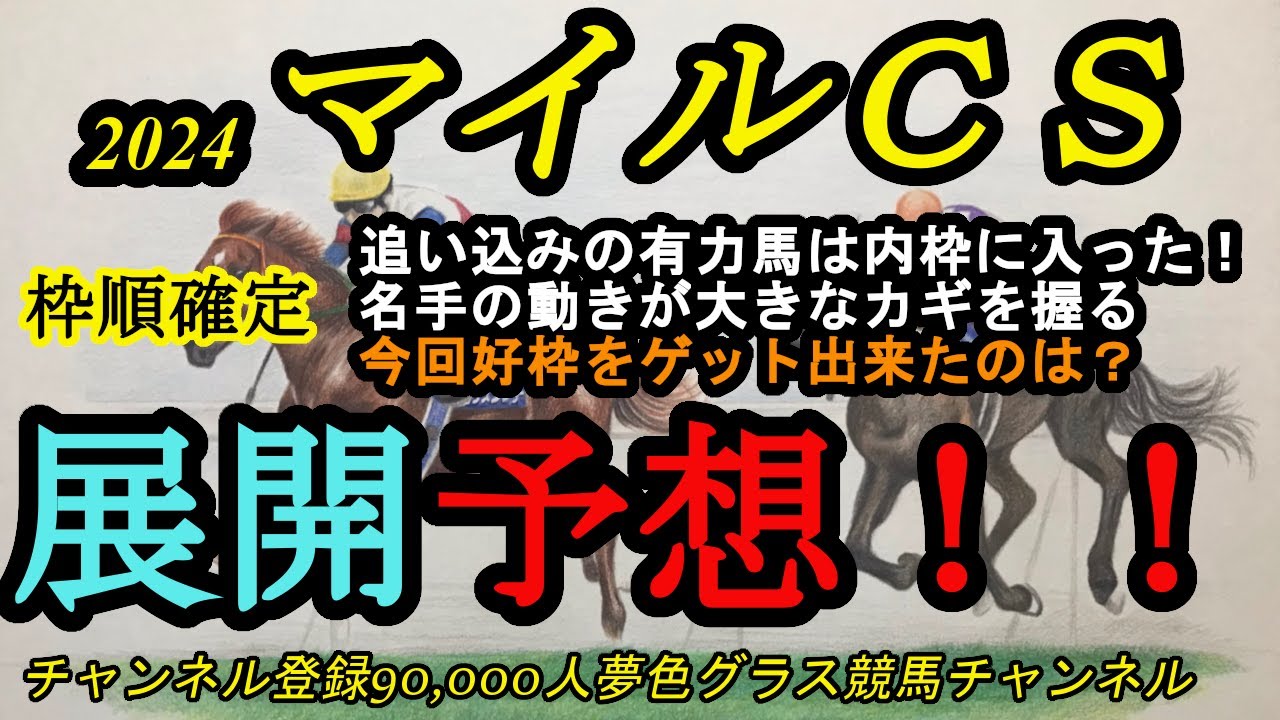 【展開予想】2024マイルチャンピオンシップ！有力な追い込み馬が内に入り名手の腕が輝く？そして、好枠を引いた馬は？