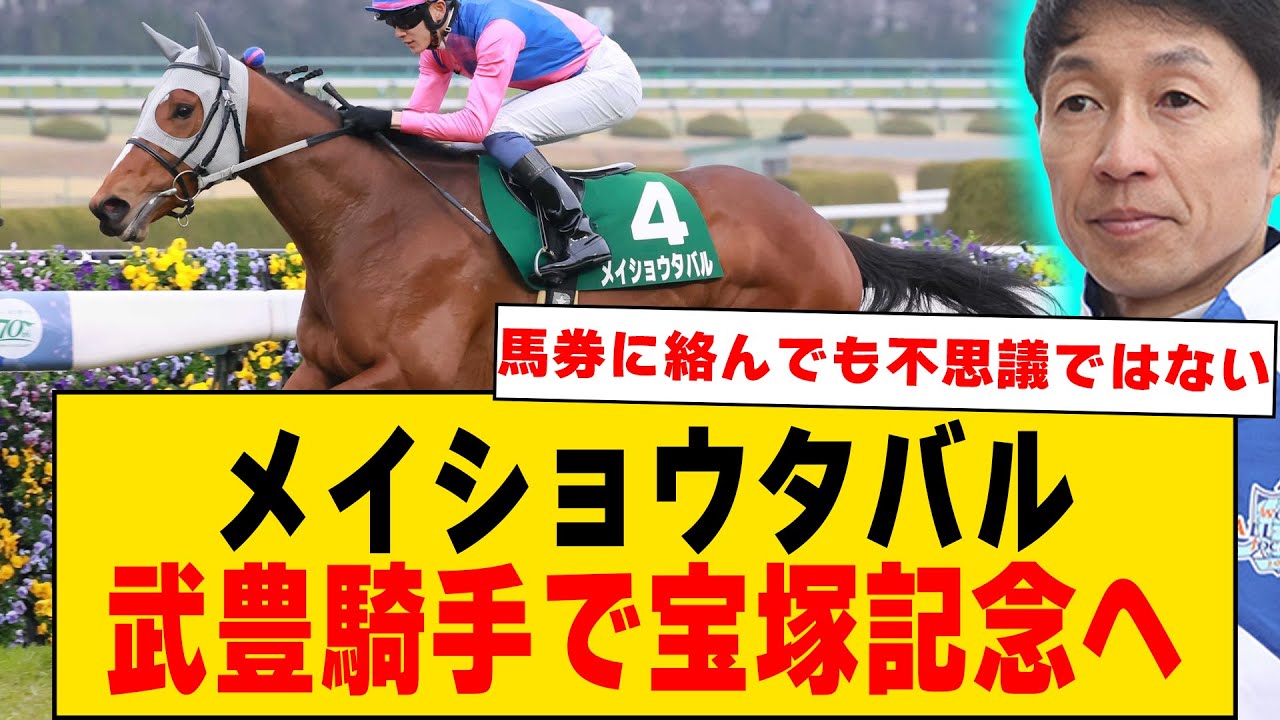 【競馬】「武豊騎手メイショウタバルと引き続き宝塚記念へ」に対するみんなの反応集【反応集】