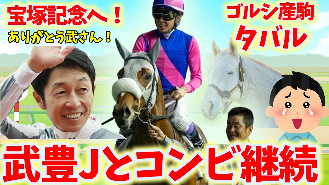 【競馬の反応集】タバル＆武豊騎手宝塚記念へ！ゴールドシップ産駒のメイショウタバルはレジェンド武豊騎手とコンビ継続！！【メイショウタバル】