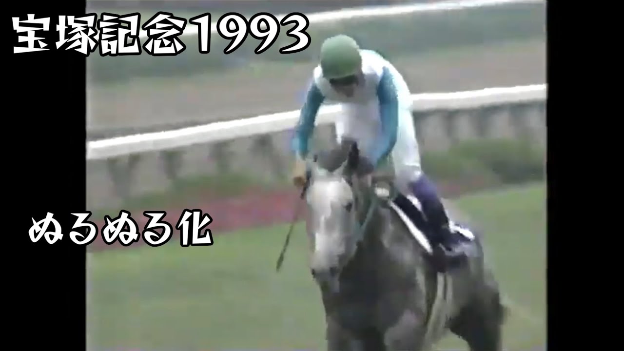 メジロマックイーン  宝塚記念 1993 ぬるぬる化で見よう conv to 60fps
