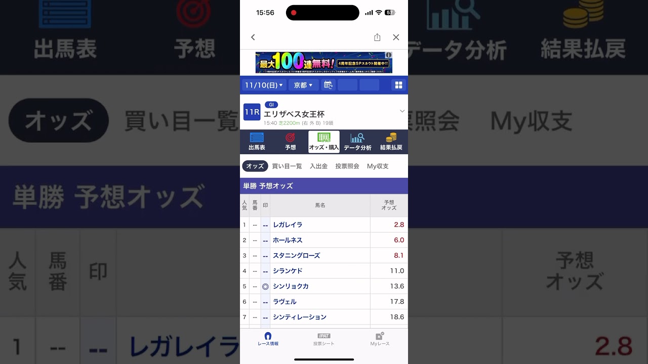 エリザベス女王杯2024シンリョクカ4着😭これはきたおもた。ずっと決めてた🔥魂の本命馬❤️‍🔥#エリザベス女王杯 #エリザベス女王杯2024 #レガレイラ #シンリョクカ