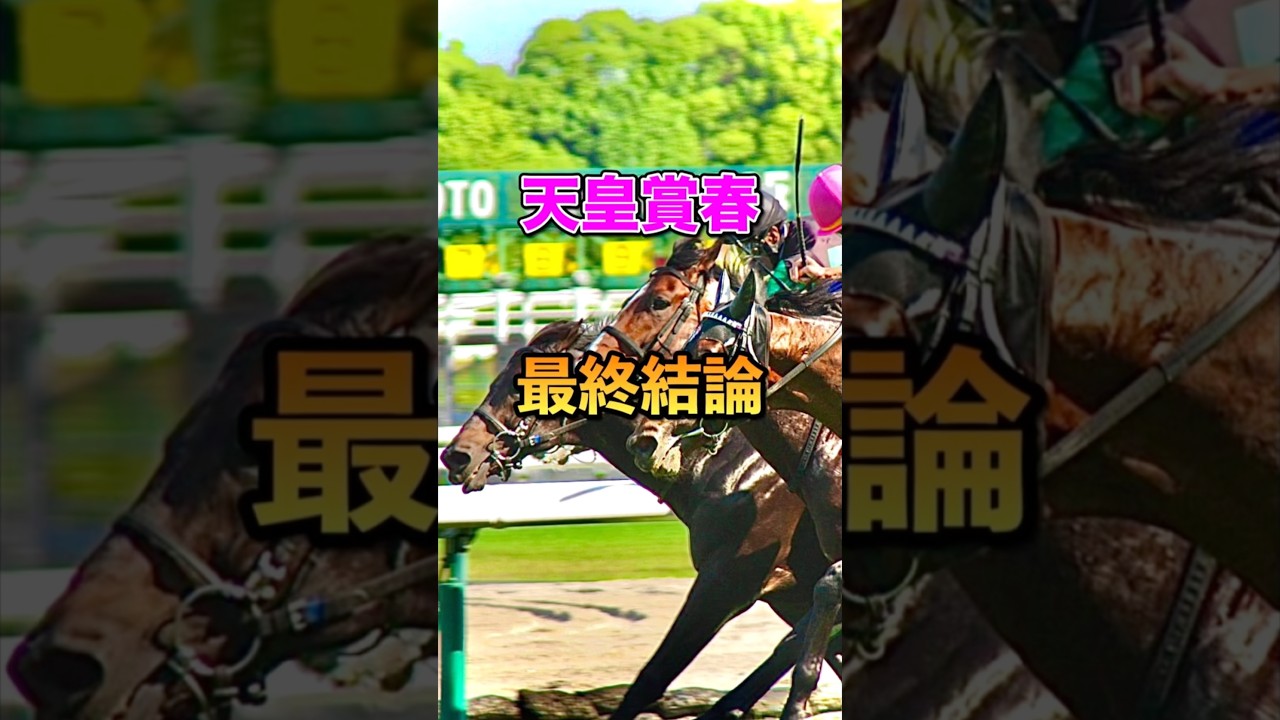 【天皇賞春2025】最終結論