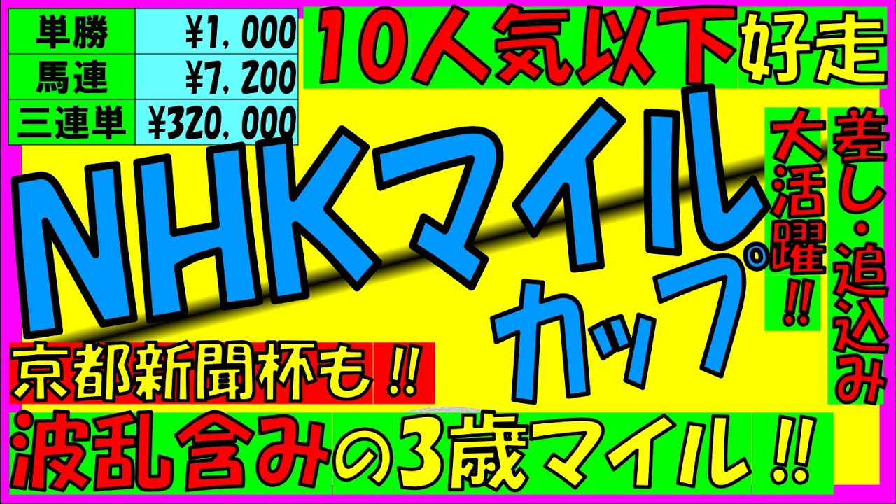 【NHKマイルカップ2025】＆【京都新聞杯2025】配当＆データ分析＋注目馬は！？
