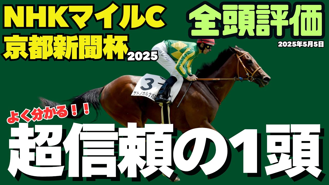 【NHKマイルカップ2025全頭評価】アドマイヤズームに匹敵する隠れ実力馬【京都新聞杯2025/競馬予想】