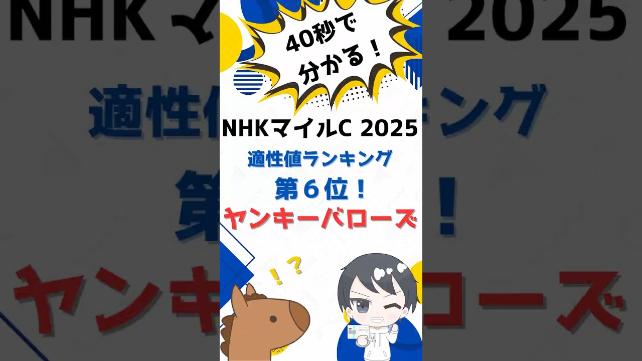 【NHKマイルカップ2025】穴候補？ヤンキーバローズの評価は！？
