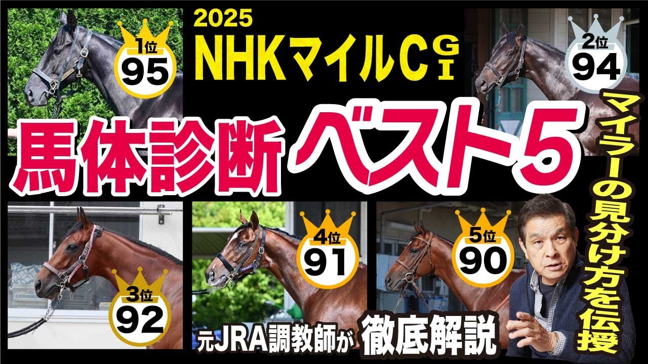 【NHKマイルC2025】中村均元調教師が馬体診断ベスト５を発表　マイルにピッタリなのはこの馬《東スポ競馬ニュース》