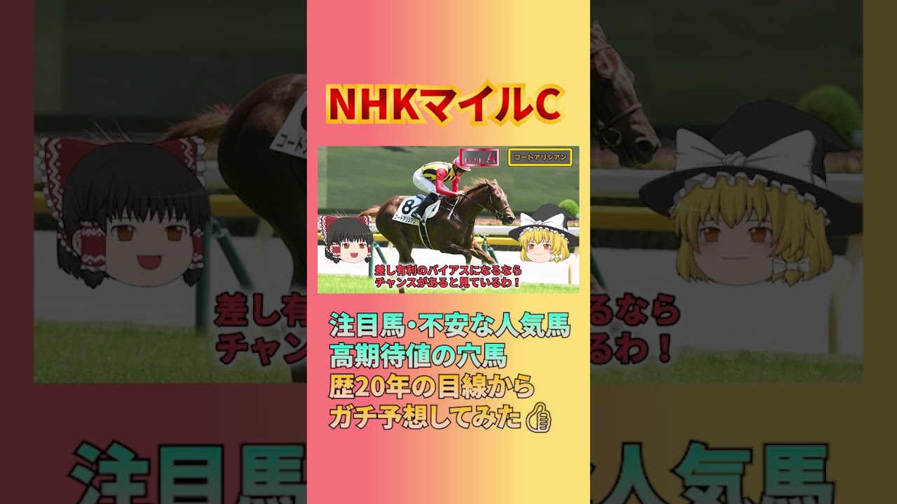 アドマイヤズーム大丈夫？【NHKマイルカップ注目馬3選】2番イミグラントソング、3番ランスオブカオス #NHKマイルカップ #アドマイヤズーム #イミグラントソング #ランスオブカオス #競馬予想