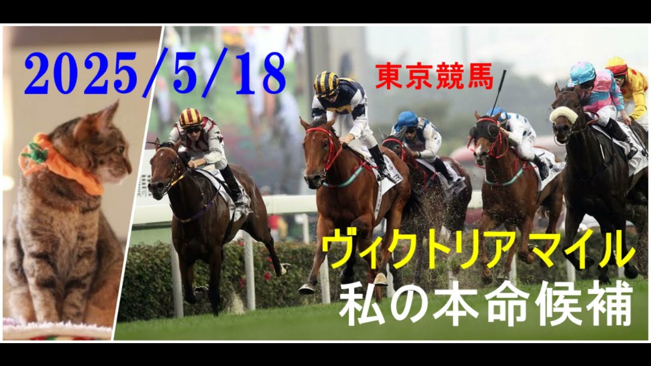 2025/5/18　東京競馬　ヴィクトリア マイル（ＧⅠ）私の本命候補