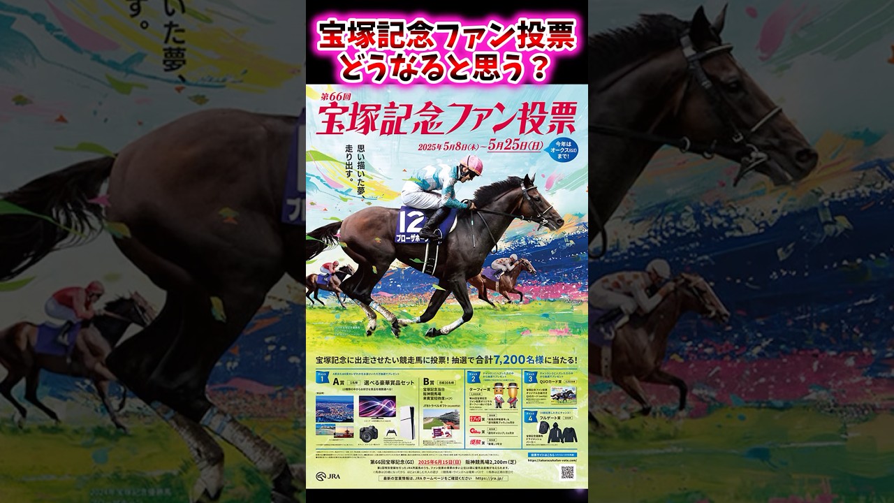 宝塚記念ファン投票どうなると思う？【競馬反応集】 #宝塚記念