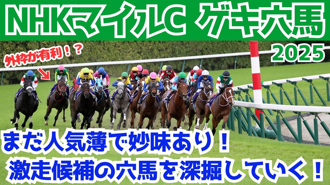 【NHKマイルカップ2025 穴馬】配当妙味あり！意外と知られていない隠れた実力馬とは！？