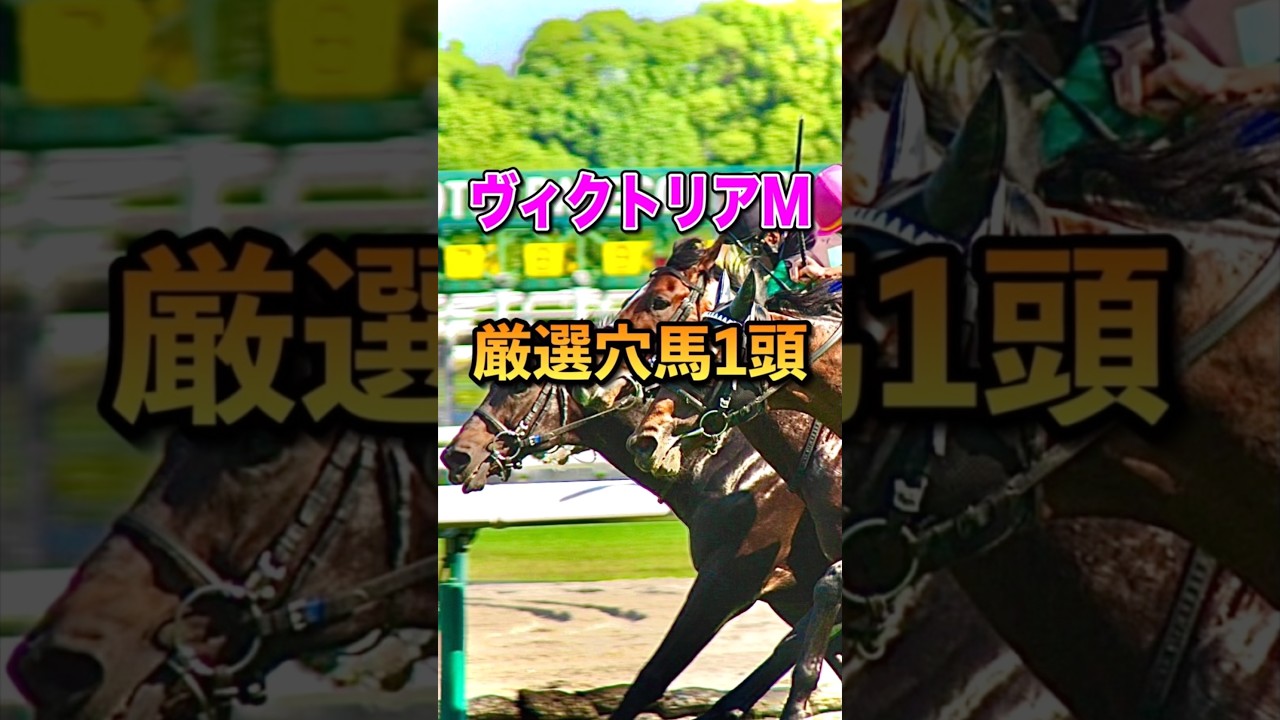 【ヴィクトリアマイル2025】厳選穴馬1頭