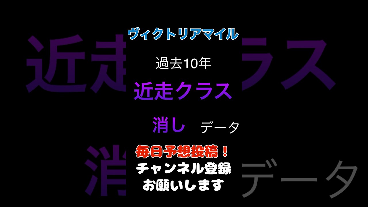 【ヴィクトリアマイル2025】近走クラスからの消しデータ！#ヴィクトリアマイル #競馬予想 #馬券