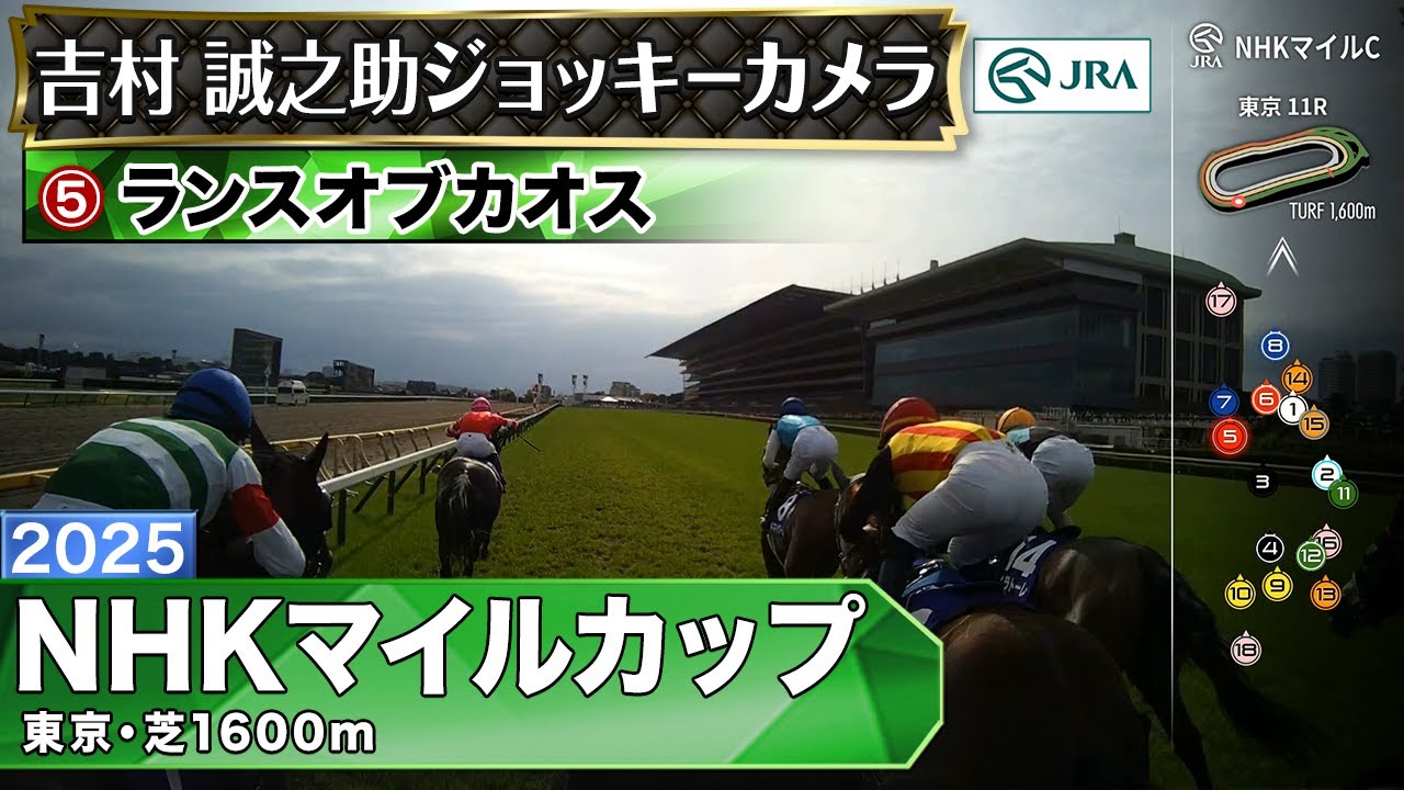 【ジョッキーカメラ】ランスオブカオス騎乗の吉村誠之助騎手ジョッキーカメラ映像｜2025年NHKマイルカップ｜JRA公式