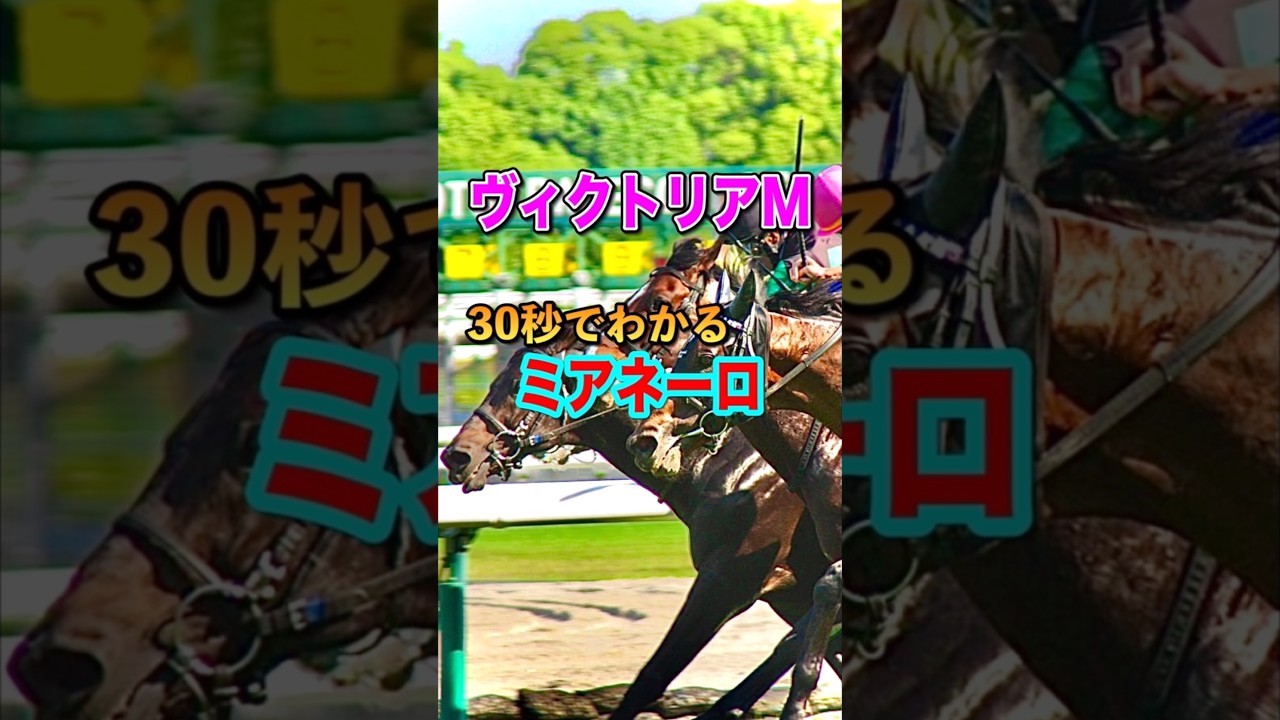 【ヴィクトリアマイル2025】30秒でわかるミアネーロ