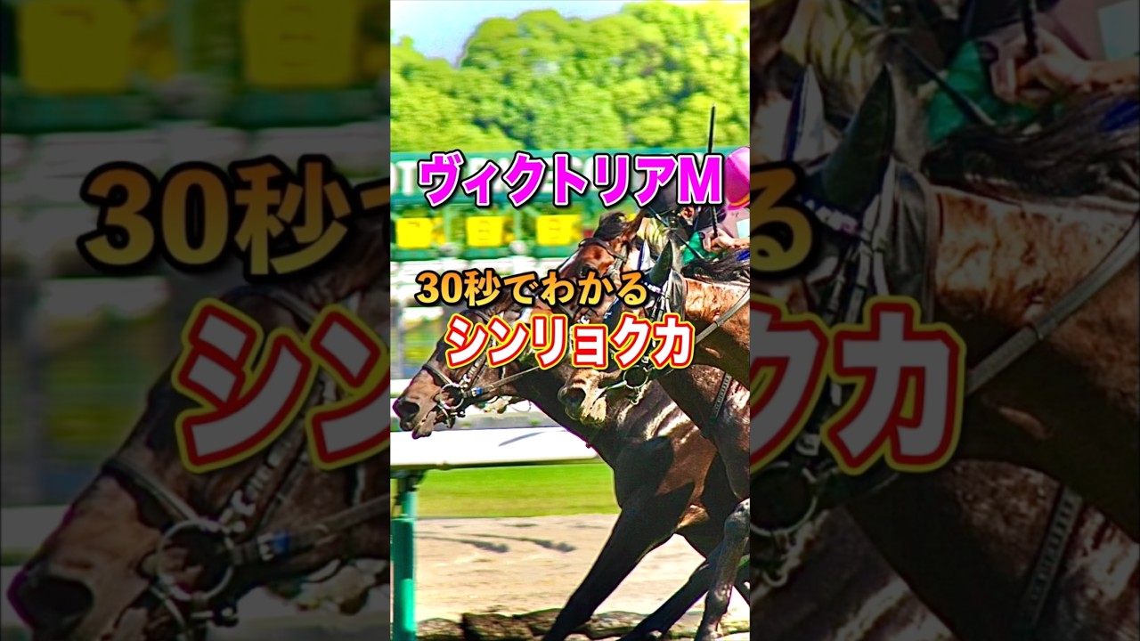 【ヴィクトリアマイル2025】30秒でわかるシンリョクカ
