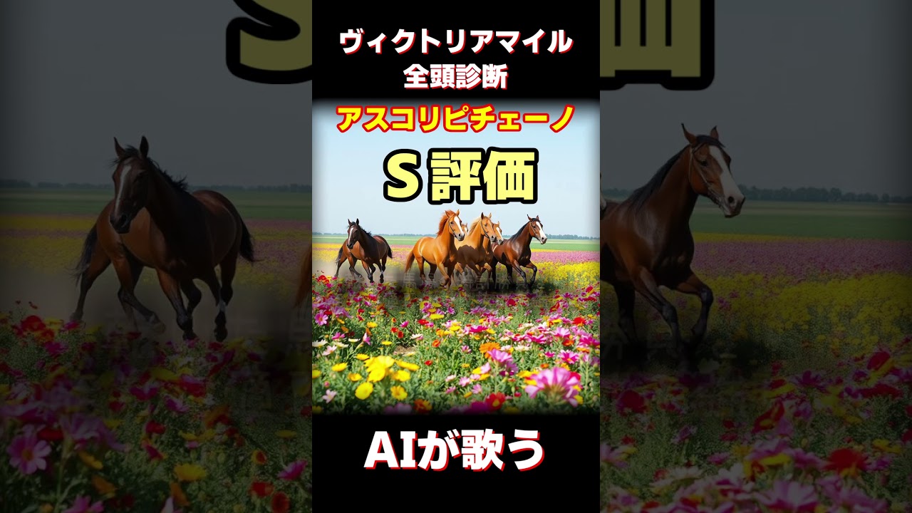 【競馬】ヴィクトリアマイル、アスコリピチェーノの歌#中央競馬予想 #ヴィクトリアマイル  #ai作曲 #競馬 #アスコリピチェーノ