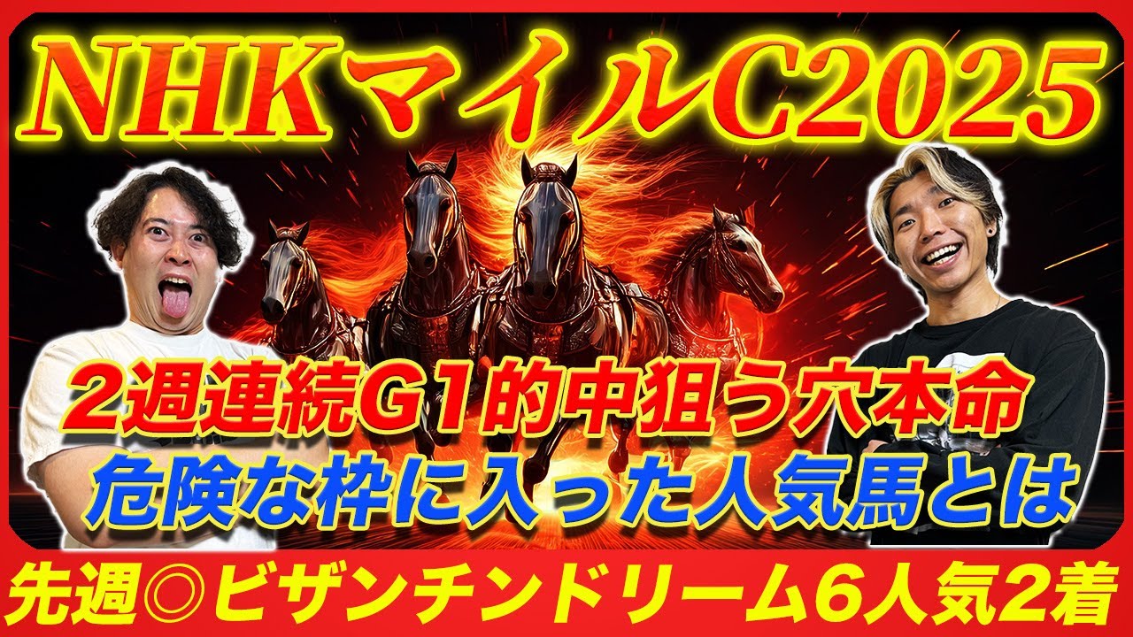 【NHKマイルC2025】先週◎ビザンチンドリーム6人気2着！2週連続G1的中へ隠れ舞台巧者を本命抜擢！
