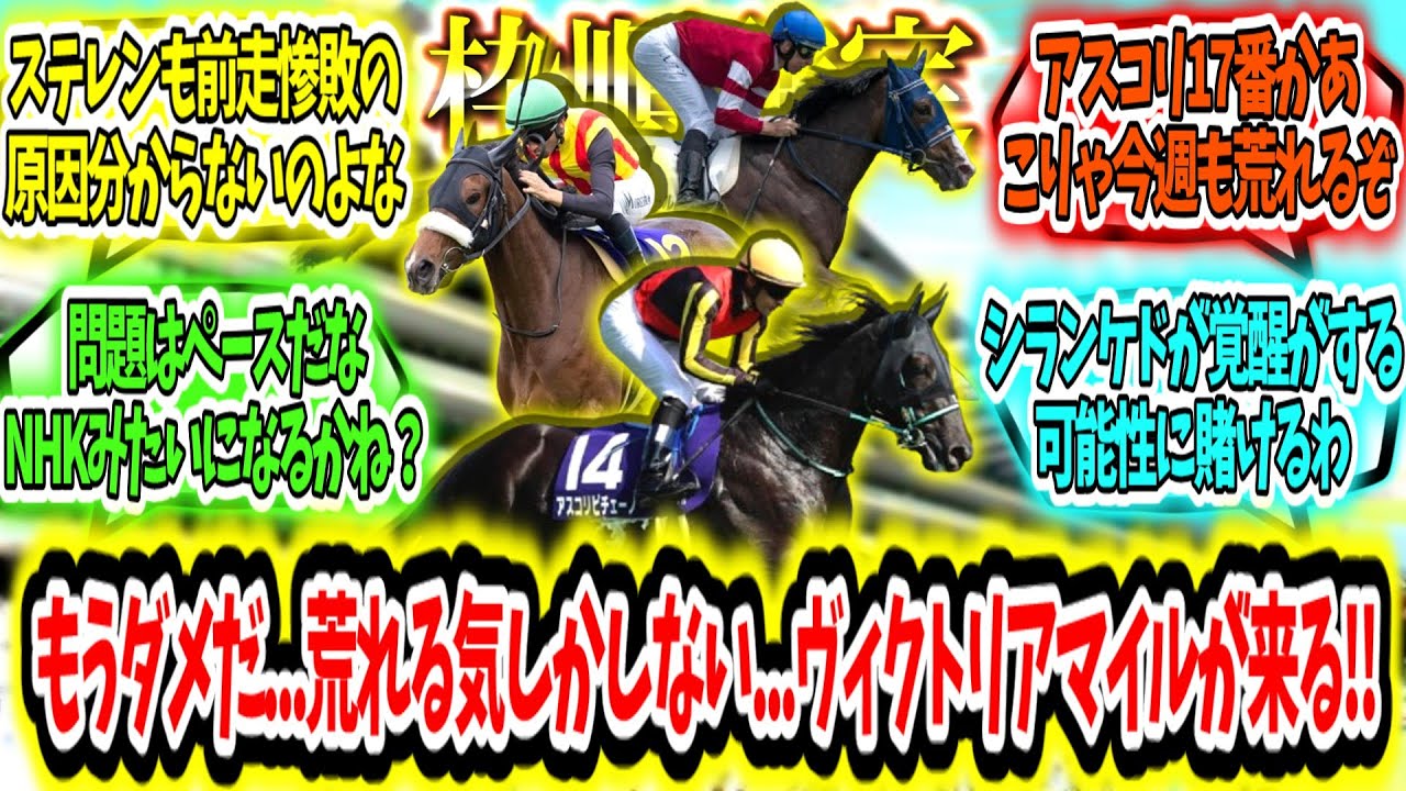 『【枠順確定】もうダメだ...荒れる気しかしない...ヴィクトリアマイルが来る‼』に対するみんなの反応【競馬の反応集】