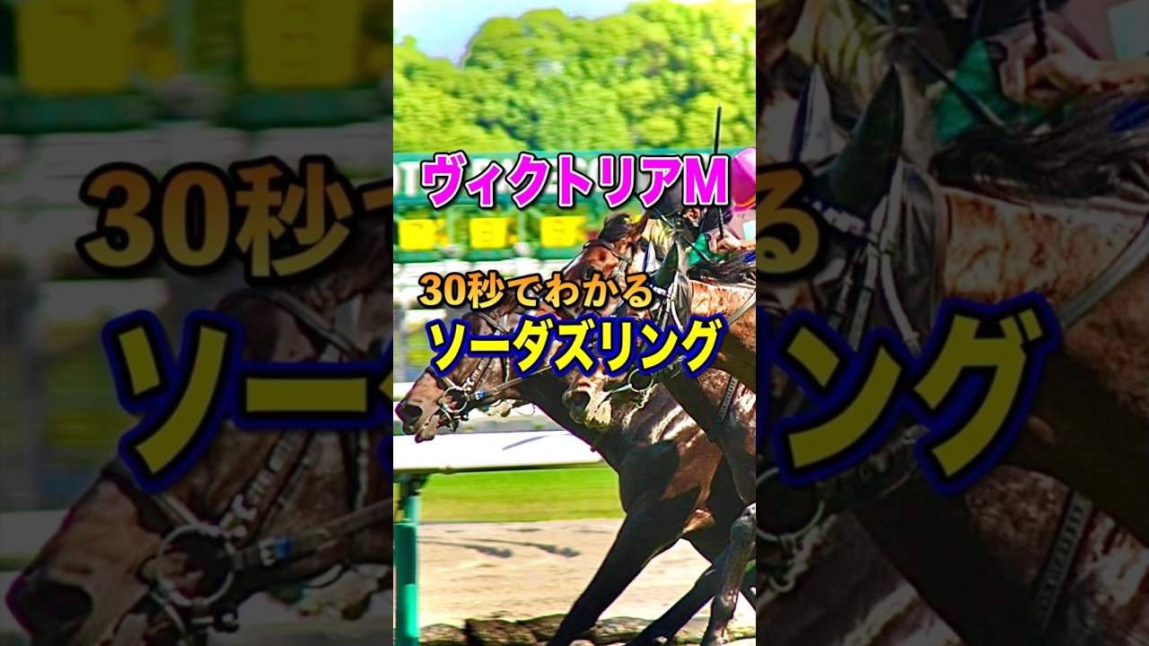 【ヴィクトリアマイル2025】30秒でわかるソーダズリング