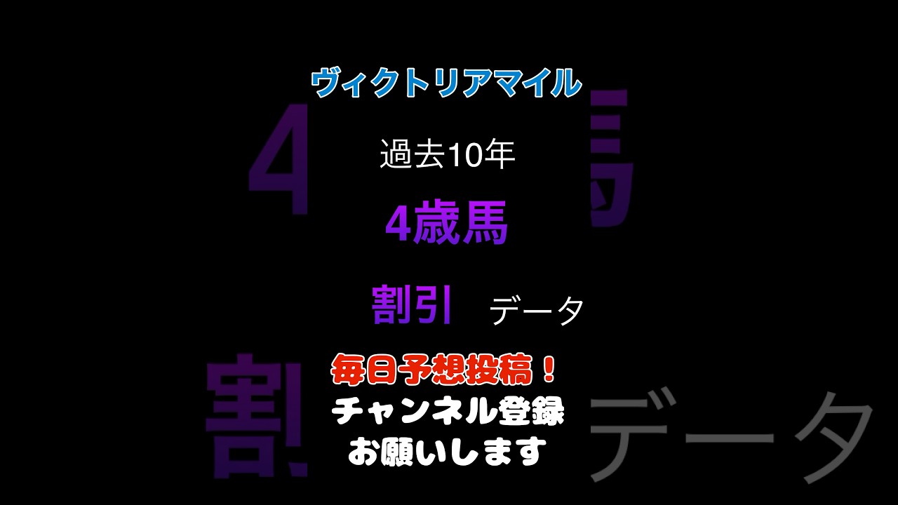【ヴィクトリアマイル2025】4歳馬の消しデータ！#ヴィクトリアマイル #競馬予想 #馬券