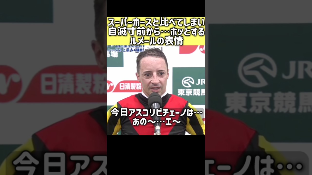 ルメールが大ピンチ！勝利インタビュ ヴィクトリアマイル アスコリピチェーノ