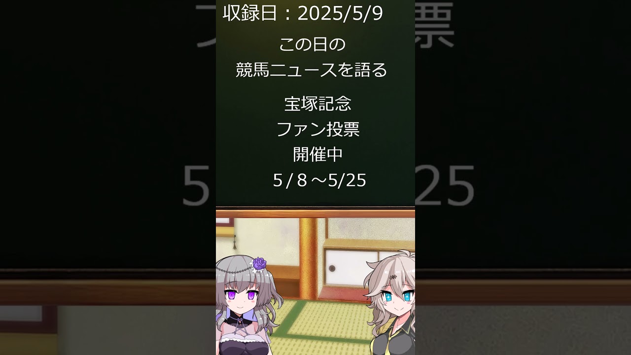 宝塚記念のファン投票開催中　毎日競馬ニュースを語る　５月９日　#shorts