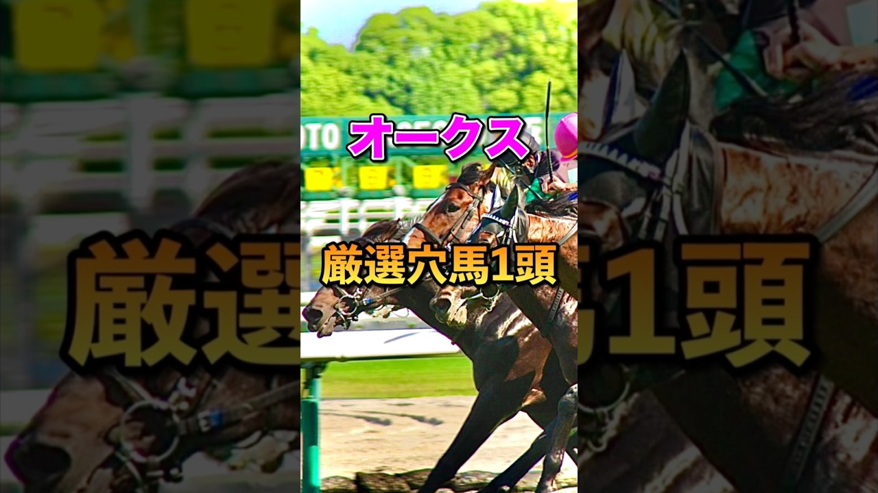 【オークス2025】厳選穴馬1頭