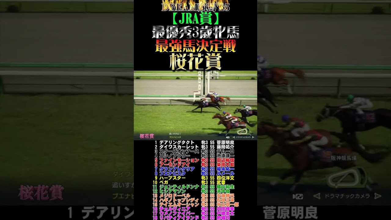 【ウイポ10 2025】DREAM競馬'25【JRA賞】最優秀3歳牝馬最強馬決定戦｜桜花賞 #競馬  #ウイニングポスト #JRA賞 #最優秀3歳牝馬 #桜花賞