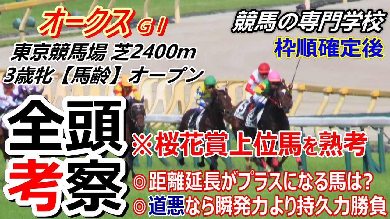 【オークス2025】全頭考察 桜花賞上位馬の考え方と道悪を歓迎する馬