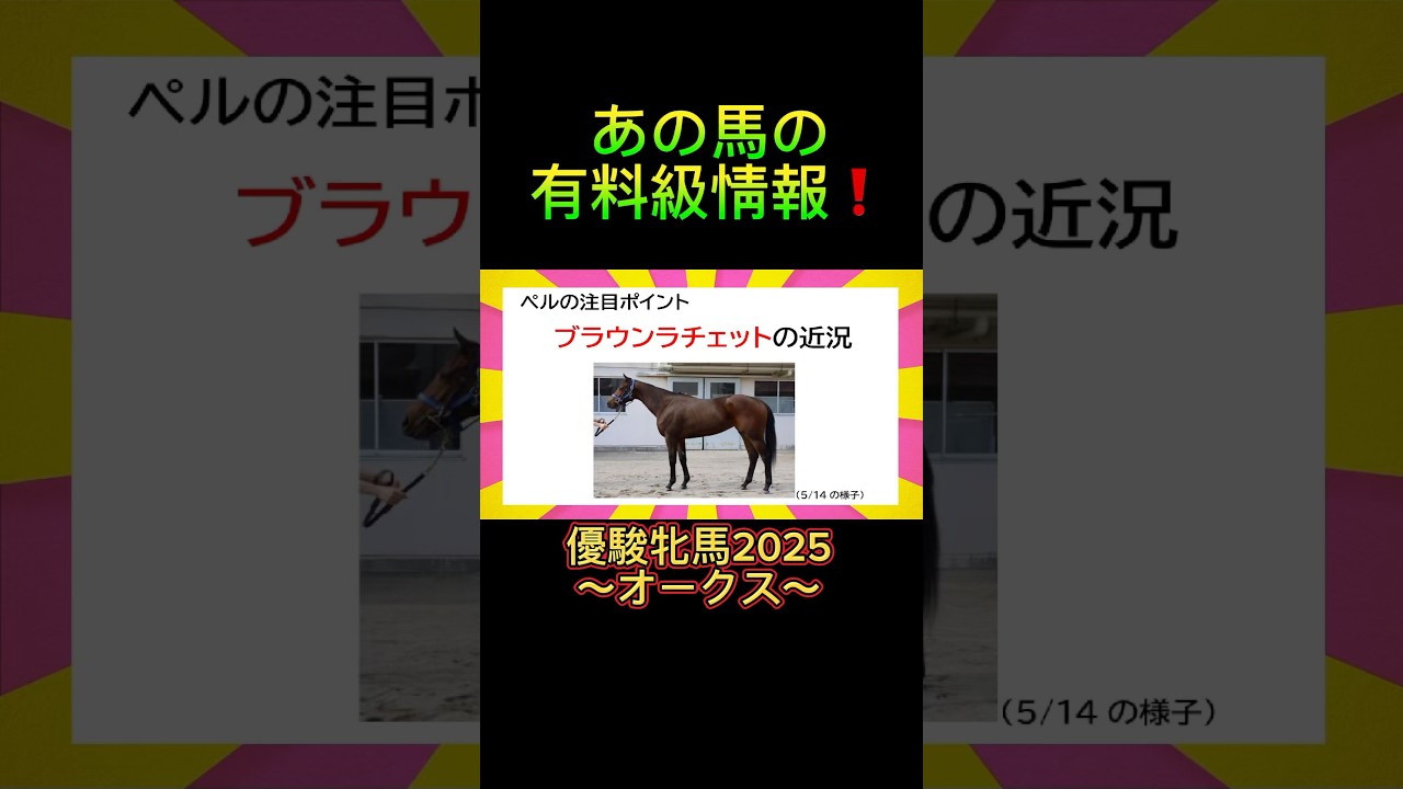あの馬の有料級情報はコチラ‼️#優駿牝馬2025 #オークス2025 #競馬