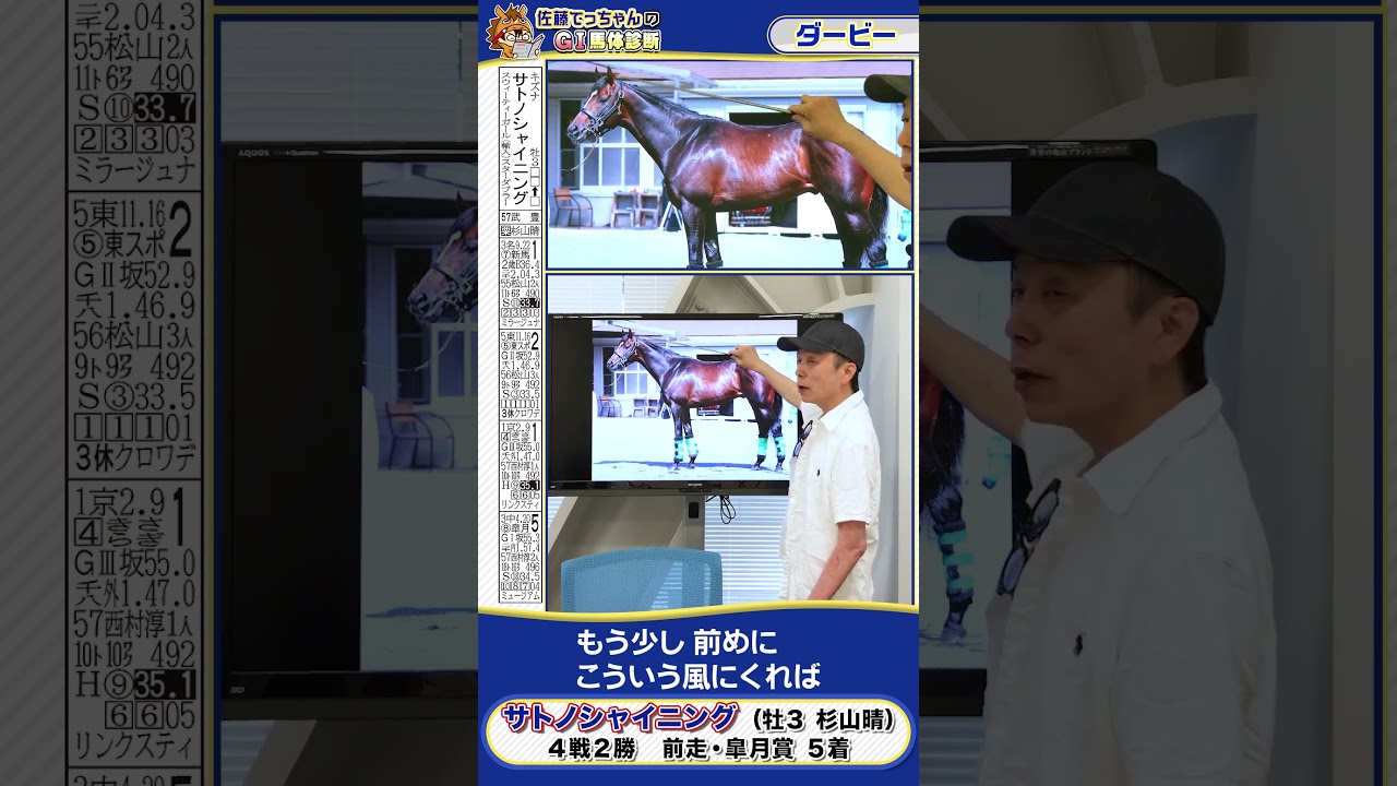 【2025年 ダービー】皐月賞５着サトノシャイニングの馬体診断　 #shorts #競馬 #予想