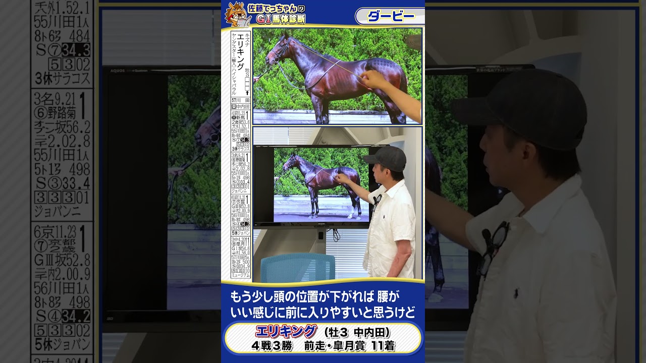【2025年 ダービー】皐月賞11着から変身狙うエリキングの馬体診断　 #shorts #競馬 #予想