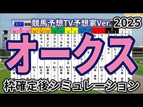【優駿牝馬2025】【オークス2025】【競馬予想TV予想家Ver.】ウイポ枠確定後シミュレーション アルマヴェローチェ エンブロイダリー リンクスティップ カムニャック パラディレーヌ #3507