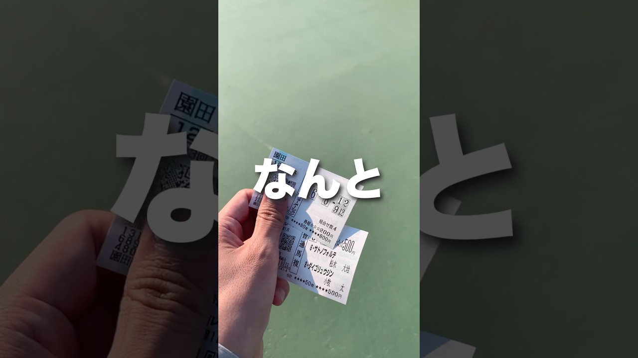 【まさかの】大フラグ回収馬券が炸裂！〇〇円でも勝ちは勝ちの園田現地参戦！【ポツン】#日本ダービー #ダービー #目黒記念 #安田記念
